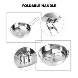 FIREMAPLE 8 Folding Tri-Ply Fry Pan - Durable & Portable Camping Co...