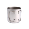 FIREMAPLE Ultralight Titanium Camping Mug - Foldable & With Scale
