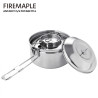 FIREMAPLE 2-Pack Stainless Steel Camp Cooking Set