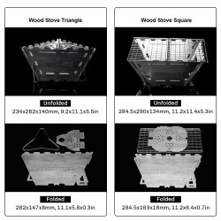 FIREMAPLE: Kompaktna in trpežna prenosna peč na drva za kampiranje