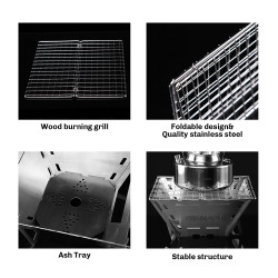 FIREMAPLE: Kompaktna in trpežna prenosna peč na drva za kampiranje