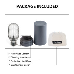 FIREMAPLE Firefly: Justerbar LED campinglanterne - ingen mantler