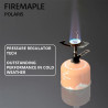 FIREMAPLE Polaris: fornello da campeggio ultraleggero con controllo della cottura a fuoco lento e vento...