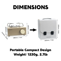 FIREMAPLE Kompaktna prenosna taborniška peč za potovanje z nahrbtnikom