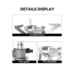 FIREMAPLE Greenpeak II: Powerful, Portable Propane Camping Stove