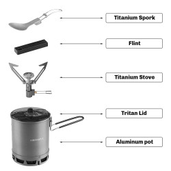 FIREMAPLE Petrel G2/G3: Ultralight Camp Stove for Hiking & Travel