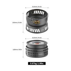 FIREMAPLE Kompakt campingkomfur og køkkengrej - klar til vandreture