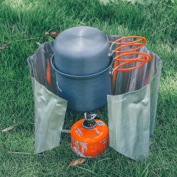 FIREMAPLE FMC-207: Ultralight Folding Camping Cookware for Solo Hiking