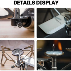 FIREMAPLE Trident: Portable, Windproof 2200W Camp Stove