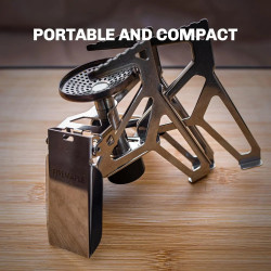 FIREMAPLE Trident: Portable, Windproof 2200W Camp Stove