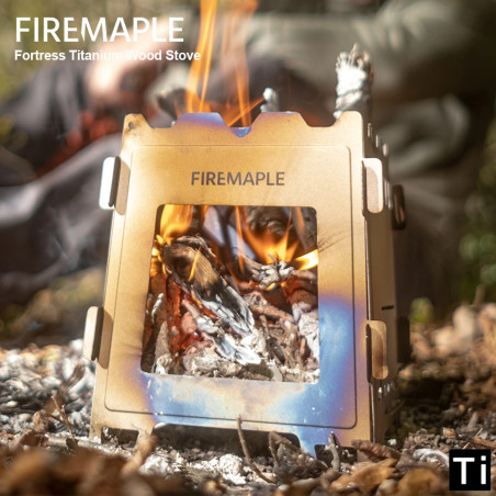 FIREMAPLE Fortress: Ultralight & Portable Titanium Wood Stove