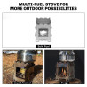 FIREMAPLE Fortress: Ultralight & Portable Titanium Wood Stove