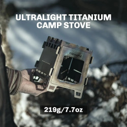 FIREMAPLE Fortress: Ultralight & Portable Titanium Wood Stove