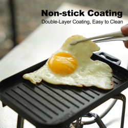 FIREMAPLE Mini Grillplate - Slitesterk, ikke-klebende, bærbar BBQ