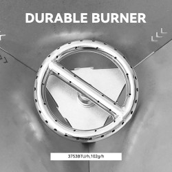 FIREMAPLE Prenosna peč za taborni ogenj, odporna na veter - ogrevanje in žar