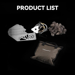 FIREMAPLE Prenosna peč za taborni ogenj, odporna na veter - ogrevanje in žar