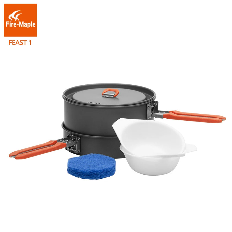 FIREMAPLE Feast 1: Lightweight Camping Cookware Set for 1-2 People