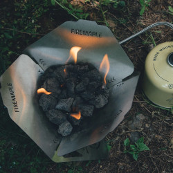 FIREMAPLE Prenosna peč za taborni ogenj, odporna na veter - ogrevanje in žar