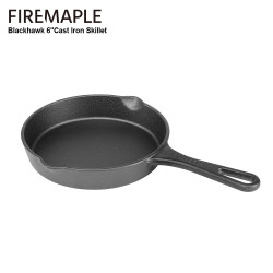 FIREMAPLE Blackhawk: Portable Cast Iron Skillet for Campfire Cooking