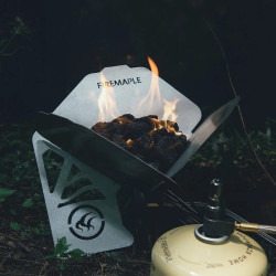FIREMAPLE Prenosna peč za taborni ogenj, odporna na veter - ogrevanje in žar