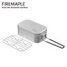 FIREMAPLE: Compact Folding Lunchbox, Portable Camp Cookware & Steamer