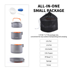 FIREMAPLE Lätt och bärbar Camp Köksredskap Set