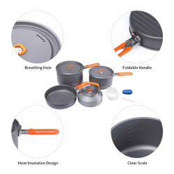 FIREMAPLE Lätt och bärbar Camp Köksredskap Set