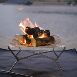 FIREMAPLE: Fuoco da campo e griglia portatile - Ultraleggero e pieghevole
