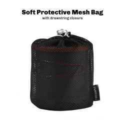 Marmite échangeur de chaleur FIREMAPLE : batterie de cuisine de camping pliable de 1 L