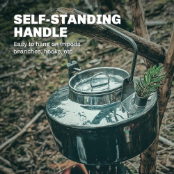 Каструлі та чайники з нержавіючої сталі FIREMAPLE: міцний кемпінг Bushcraft ...