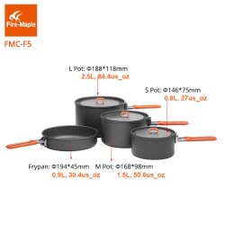FIREMAPLE Feast 5: Kompakten set posode za kampiranje