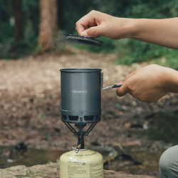 Réchaud à gaz FIREMAPLE G3 Petrel : batterie de cuisine de camping ultralégère et efficace