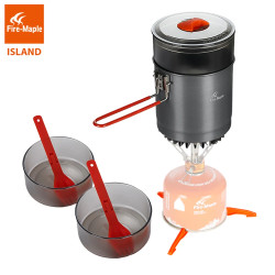 FIREMAPLE Island Steamer Kit: Bærbart lejrkøkken til madlavning