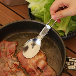 3-delni zložljivi komplet jedilnega pribora FIREMAPLE - Osnove za kampiranje