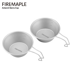 FIREMAPLE 2-delne sklede za taborjenje Antarctic Sierra iz nerjavečega jekla