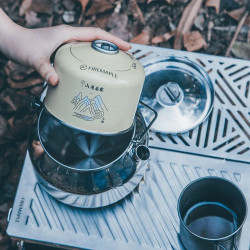 FIREMAPLE 1.2L Stainless Steel Kettle - Durable & Lightweight for C...