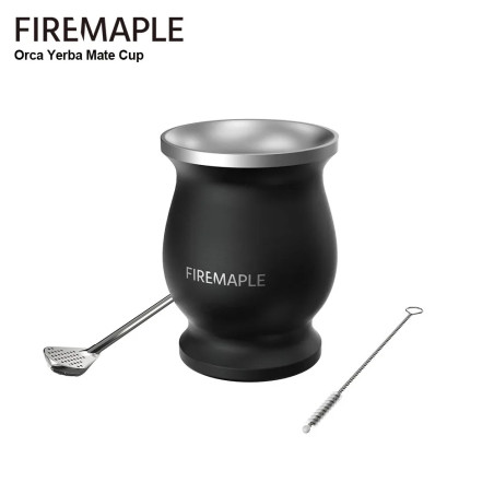 FIREMAPLE Orca Yerba Mate Cup: Durable Stainless Steel Set