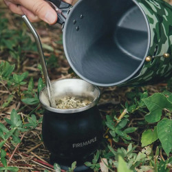 FIREMAPLE Orca Yerba Mate Cup: Durable Stainless Steel Set