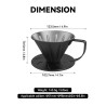 FIREMAPLE Orca Pour Over: Penetes Kopi Stainless Steel