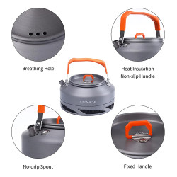 Ketel Perkemahan FIREMAPLE: Cepat Mendidih, Tahan Panas, Sempurna untuk Kopi & Teh