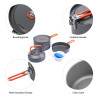 FIREMAPLE Foldable Aluminum Camp Cookware Set - Hike & Feast