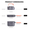 FIREMAPLE Foldable Aluminum Camp Cookware Set - Hike & Feast