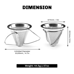 FIREMAPLE: Sammenleggbar kaffedrypper for camping og reiser