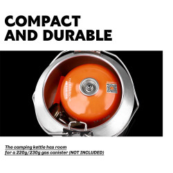 FIREMAPLE Nimbus: Ultralett vannkoker i aluminium for camping og matlaging