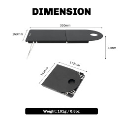 FIREMAPLE Petrel: Ultralight Folding Camping Table for Solo Hiking