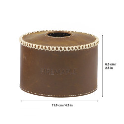 FIREMAPLE Durable Cowhide Gas Canister Cover (220g)