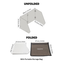 FIREMAPLE 4 Plate Folding Camp Stove Windshield for Cooking
