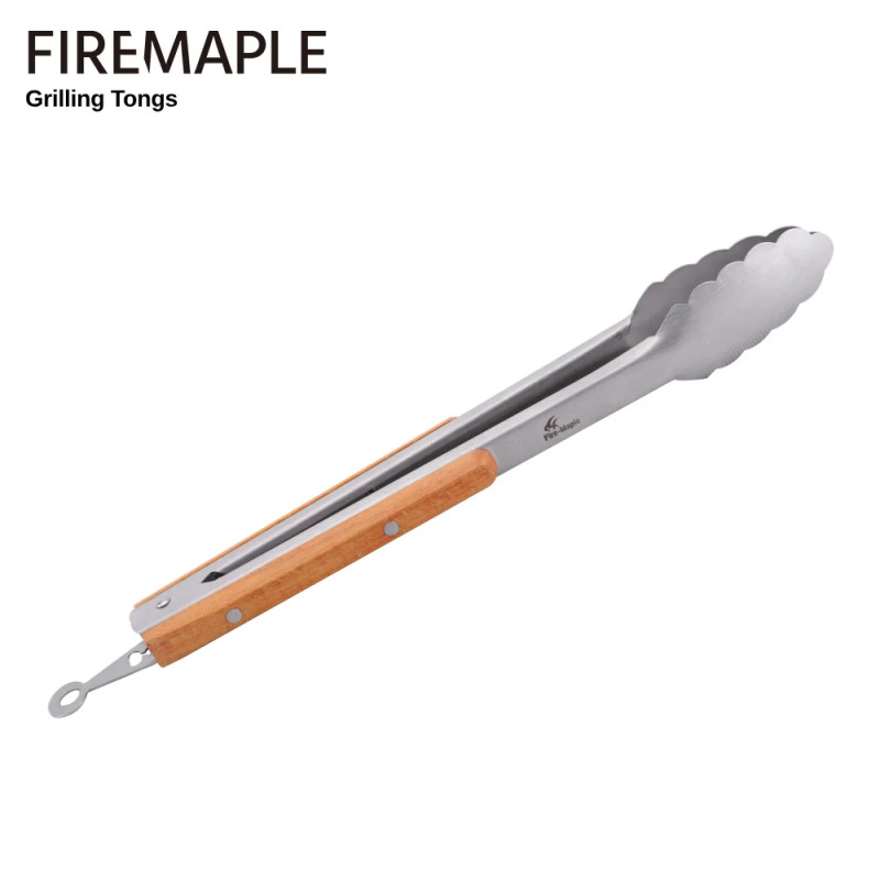 FIREMAPLE: Heavy Duty BBQ Tongs for Campfire & Grilling