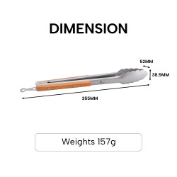 FIREMAPLE: Heavy Duty BBQ Tongs for Campfire & Grilling