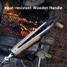 FIREMAPLE: Heavy Duty BBQ Tongs for Campfire & Grilling